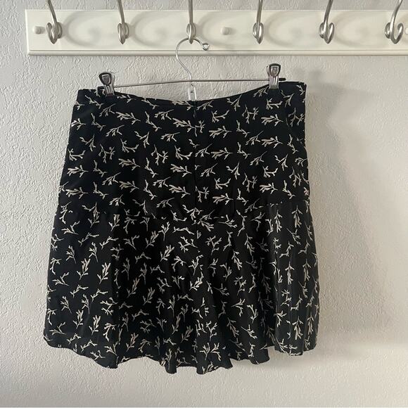 Mes Demoiselles Frikette Black Silk Printed Mini Skirt - Picture 8 of 9